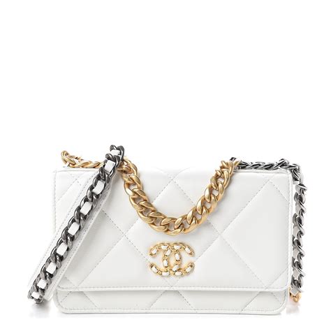 chanel white boy wallet on chain|Chanel woc online shop.